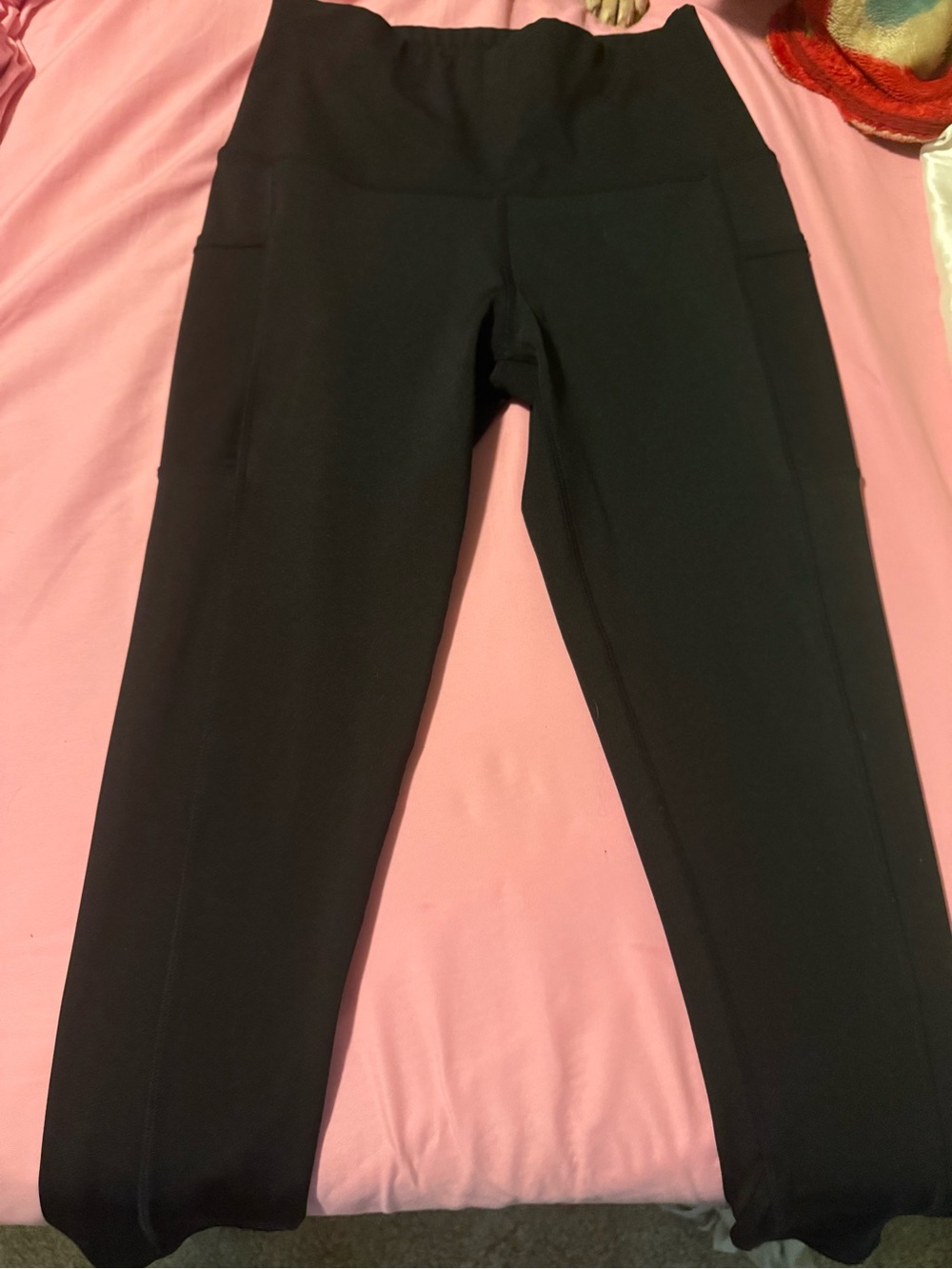 High-Rise Black Women's Pocket Leggings